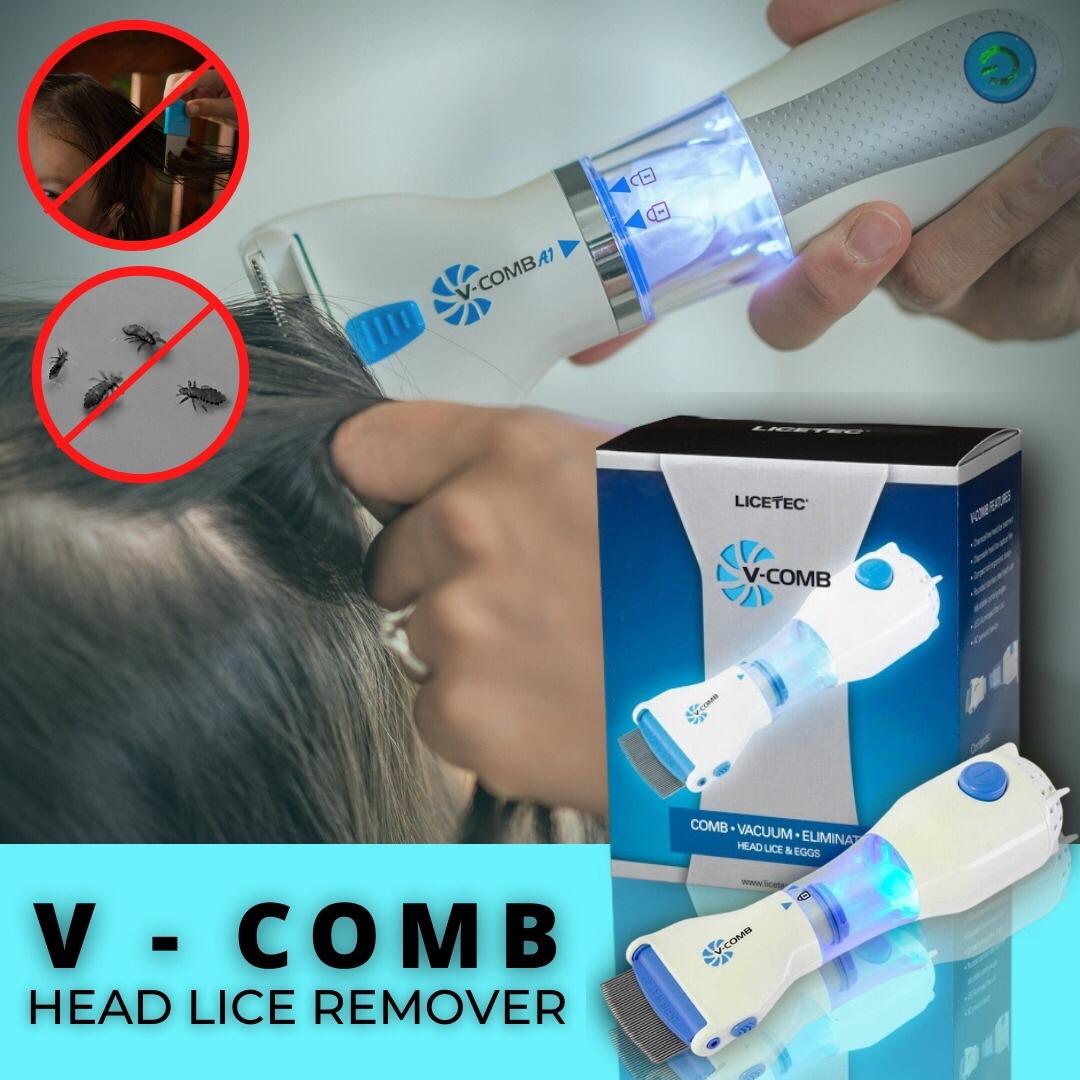 V-COMB – جهاز إزالة القمل والصيبان من الشعر بسهولة وأمان
