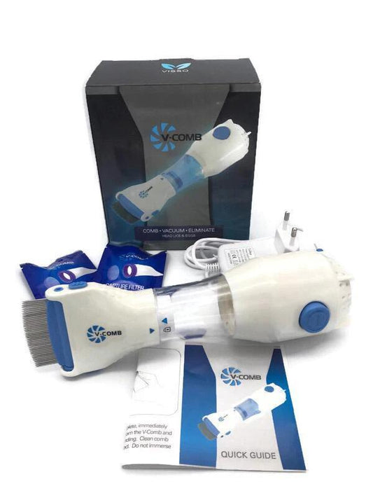 V-COMB – جهاز إزالة القمل والصيبان من الشعر بسهولة وأمان