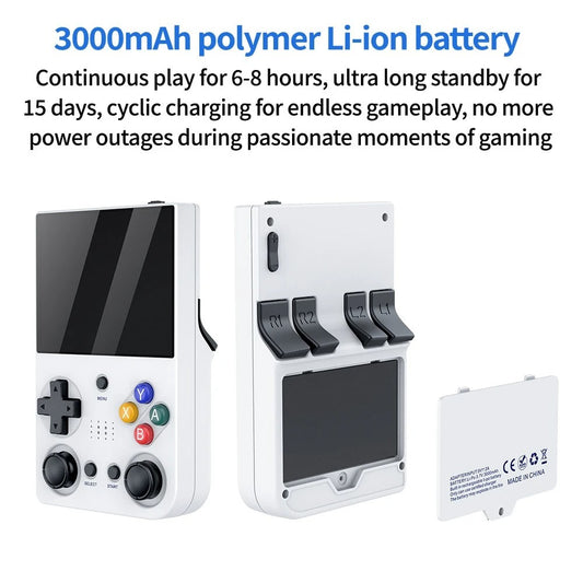 SJGAM Retro Handheld Game Console – 4.3″ Portable Retro Emulator with ABXY & Dual Sticks, 64 GB Storage, HDMI Output, 30+ Emulators